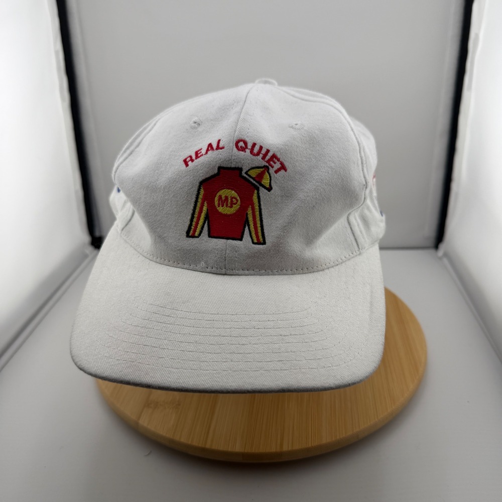 Vintage 1998 Real Quiet Horse Racing NTRA Triple Crown Snapback Hat Rare